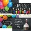 Bright on Black Birthday Cards