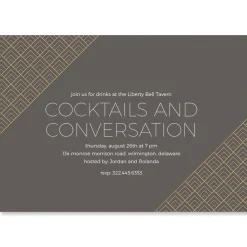 Brilliant Triangle Personalized Scallop Invitations