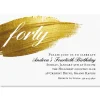 Brushed Elegance Milestone Personalized Invitation