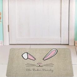 Bunny Face Personalized Doormat