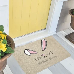 Bunny Face Personalized Doormat