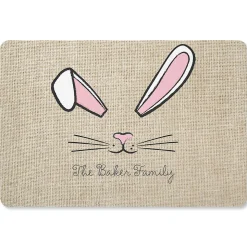 Bunny Face Personalized Doormat