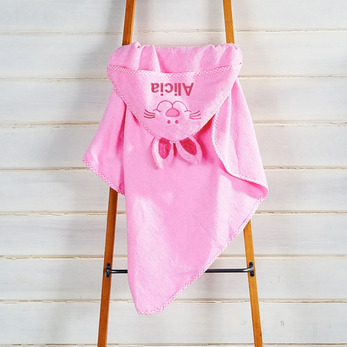 Bunny Hooded Animal Personalized Towel