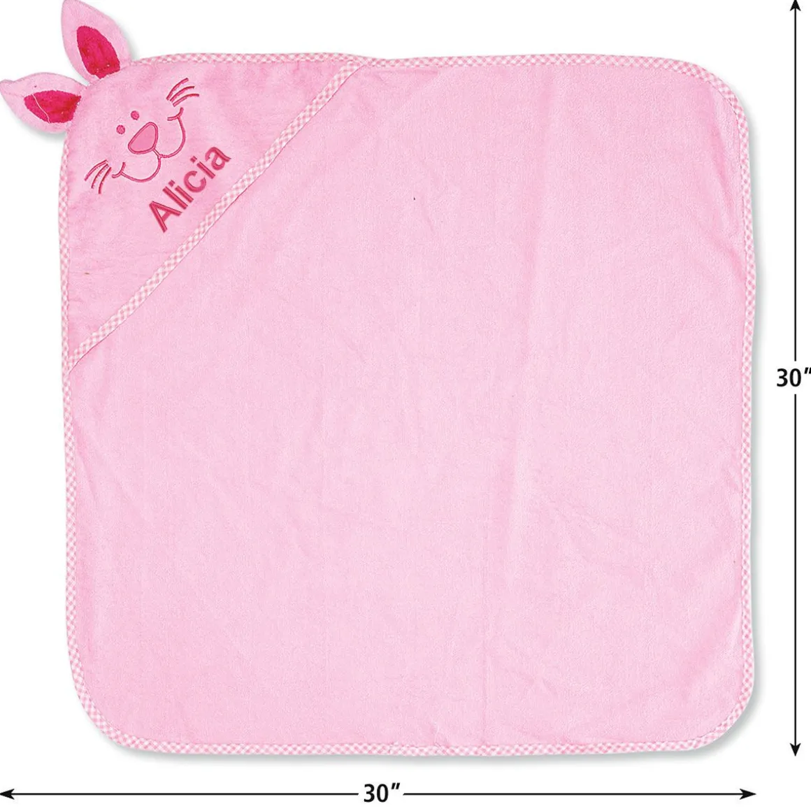 Bunny Hooded Animal Personalized Towel