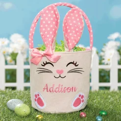 Bunny with Ears Personalized Easter Basket