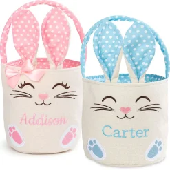 Bunny with Ears Personalized Easter Basket