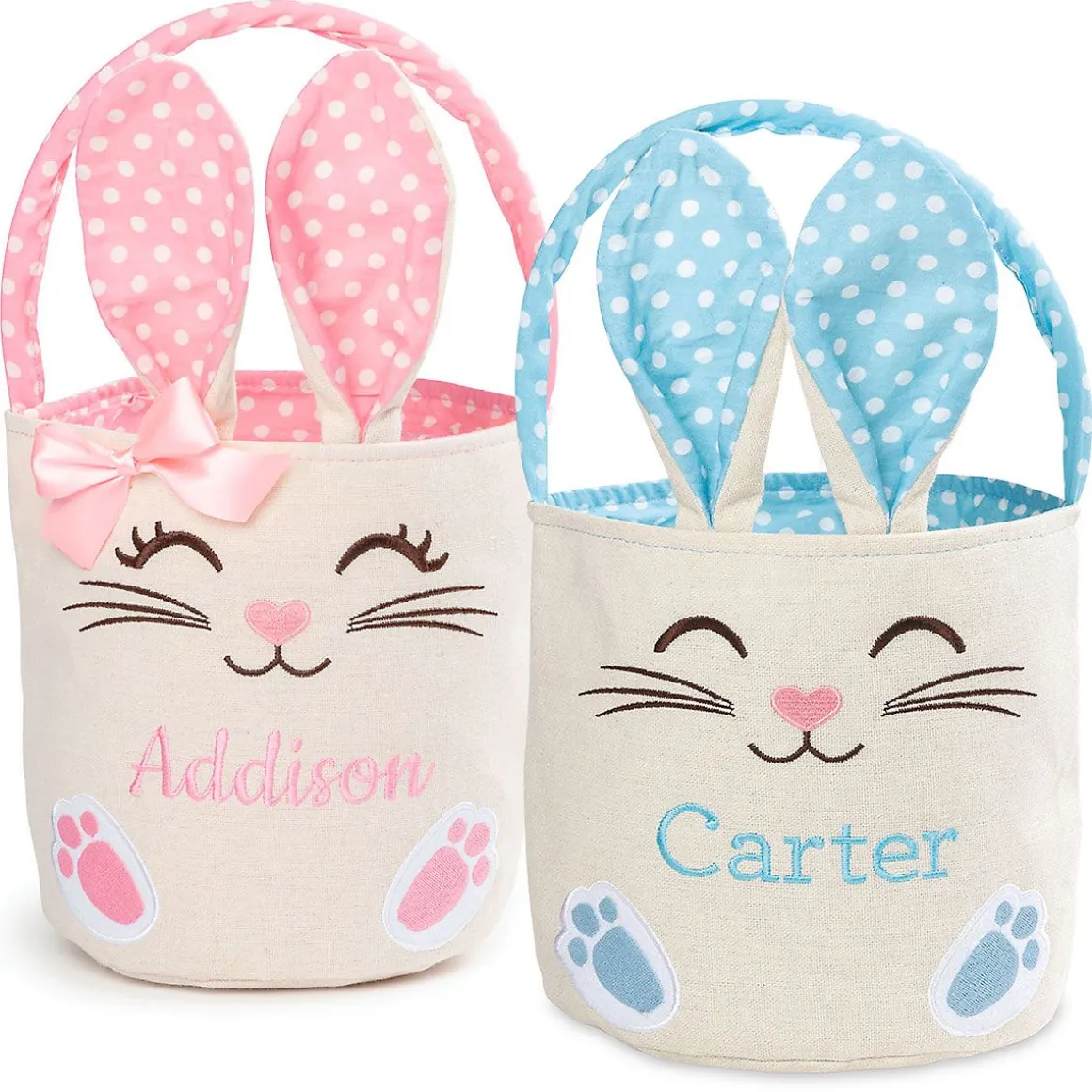 Bunny with Ears Personalized Easter Basket