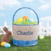 Burlap & Gingham Personalized Easter Baskets