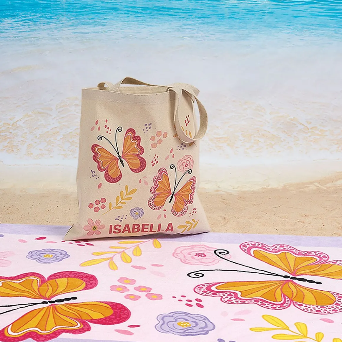 Butterflies Personalized Towel