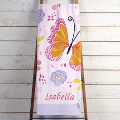 Butterflies Personalized Towel