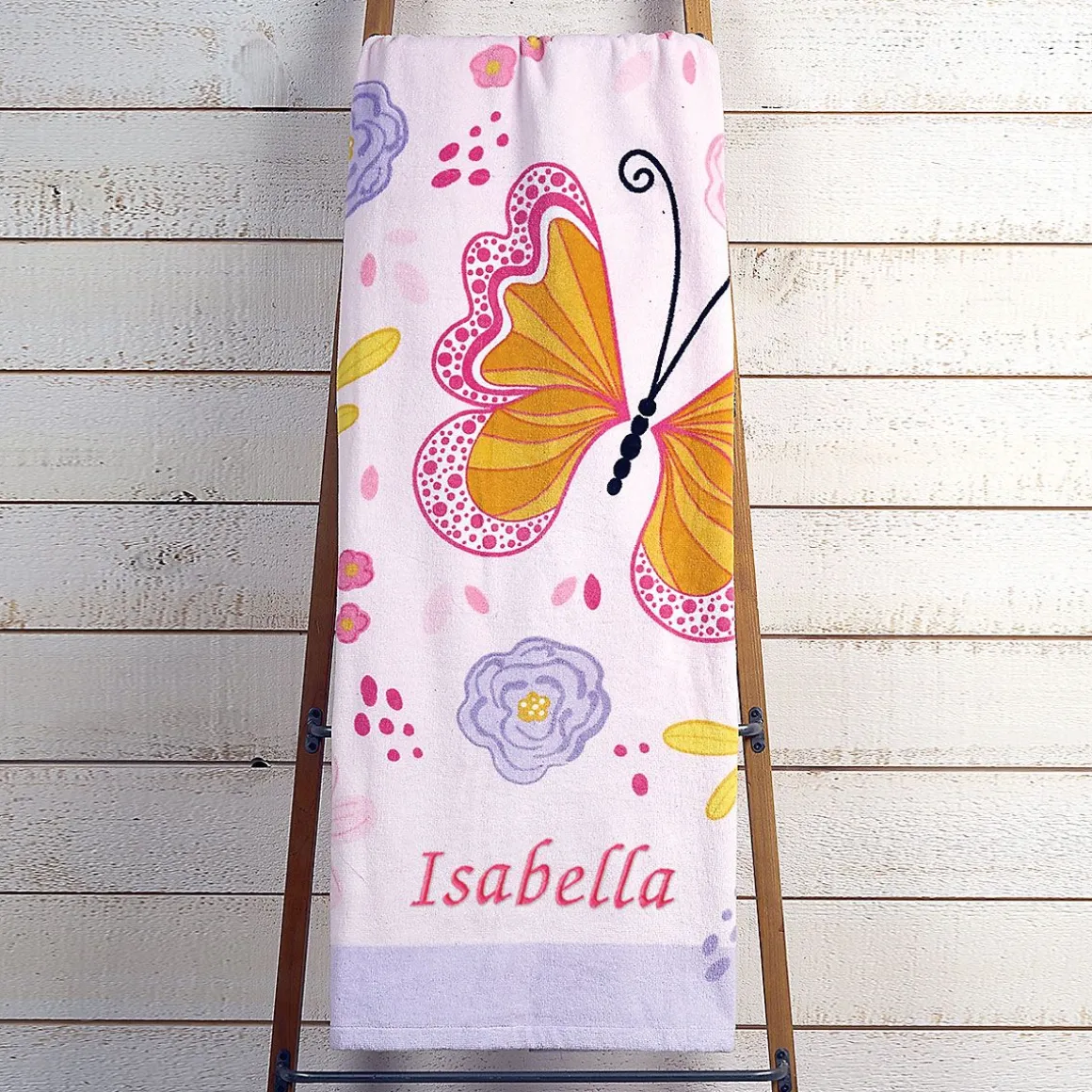 Butterflies Personalized Towel
