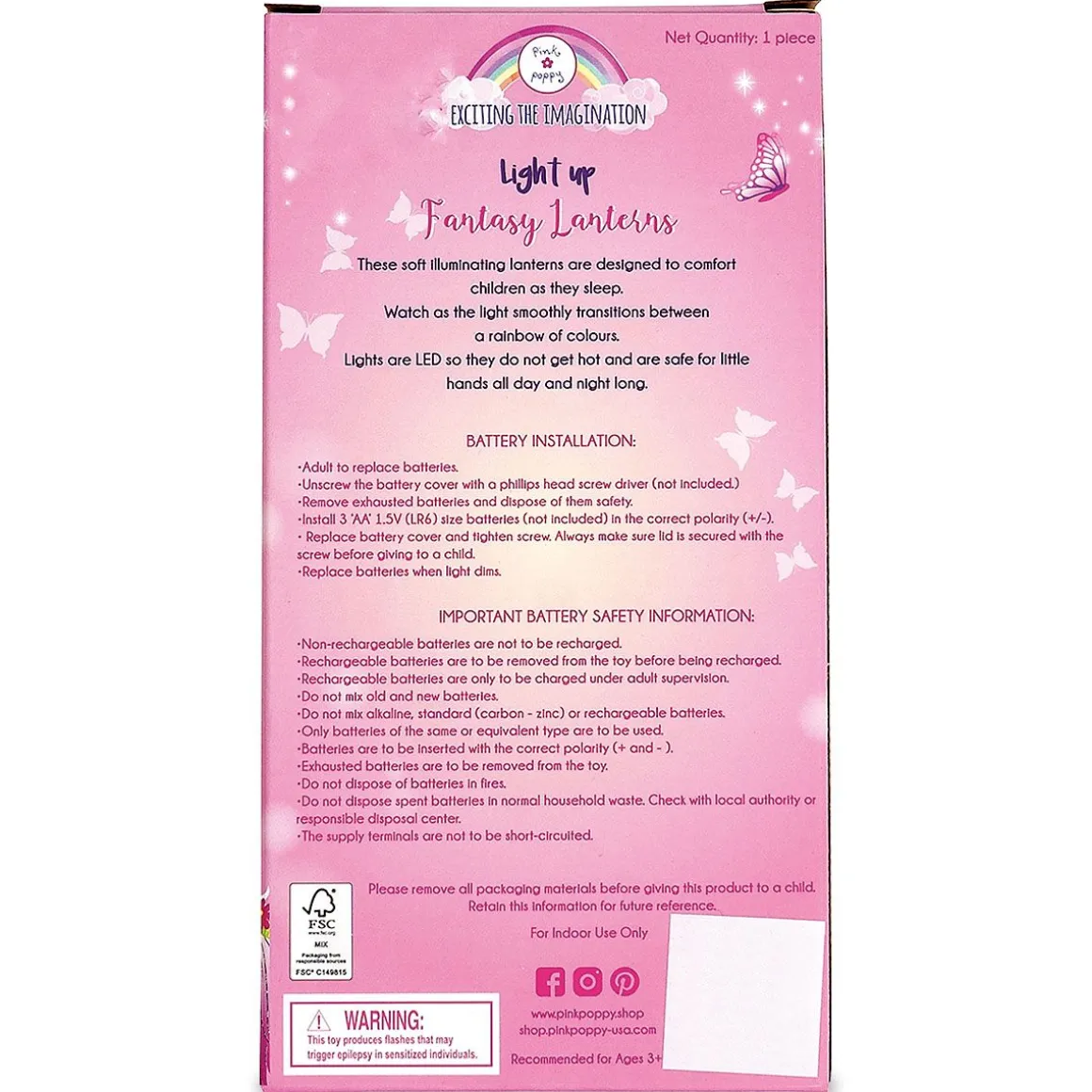 Butterfly LED Lantern