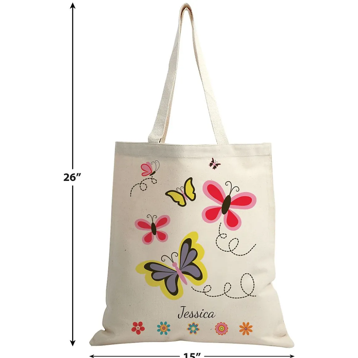 Butterfly Personalized Canvas Tote