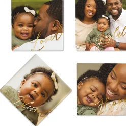 Calligraphy Photo Coasters