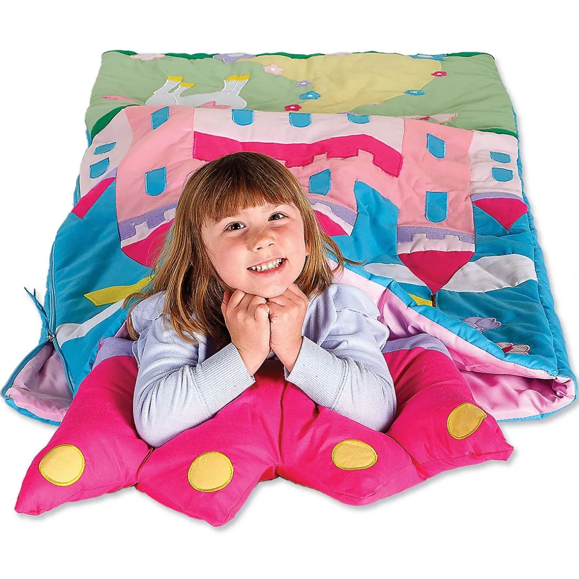 Castle Personalized Sleeping Bag with Detachable Pillow