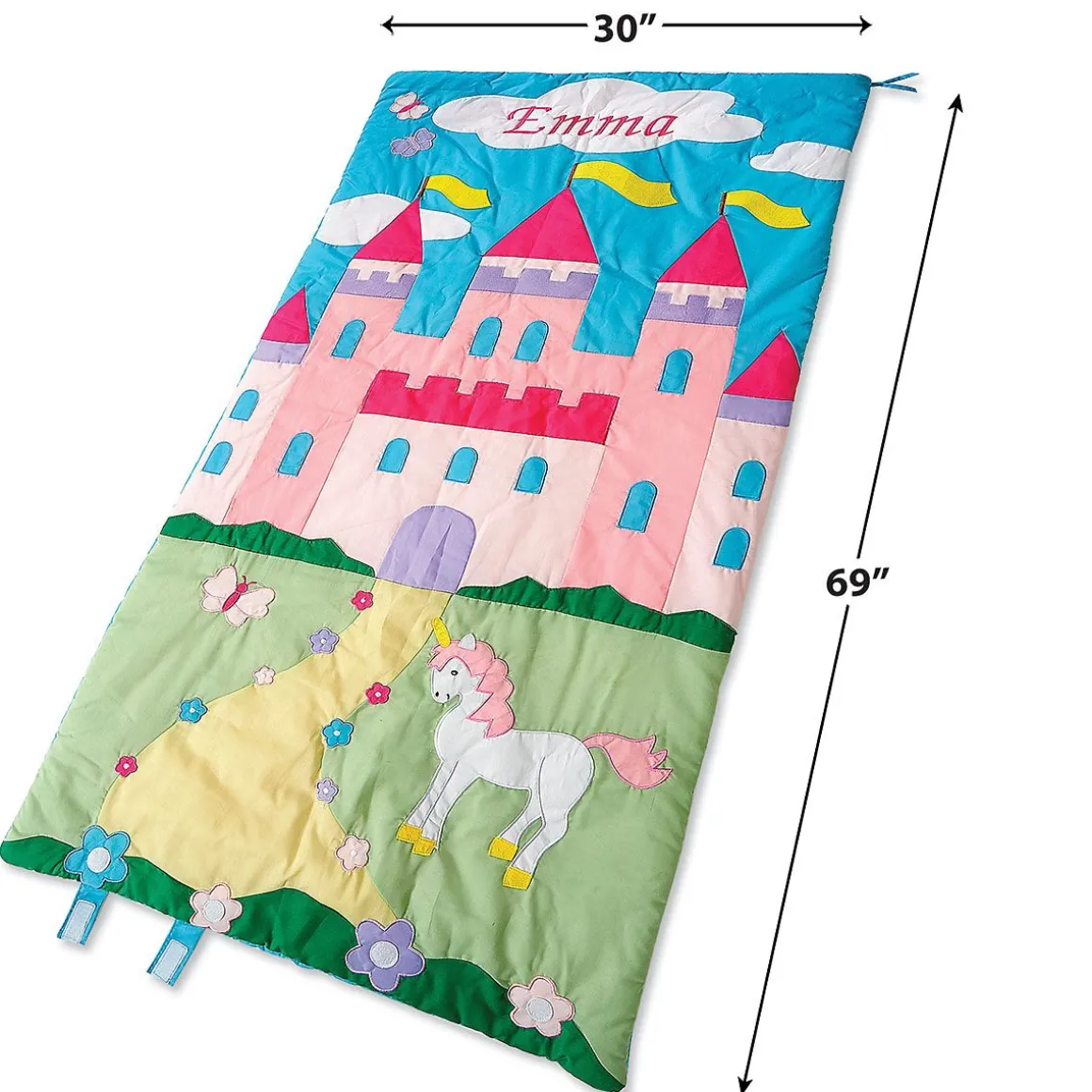 Castle Personalized Sleeping Bag with Detachable Pillow