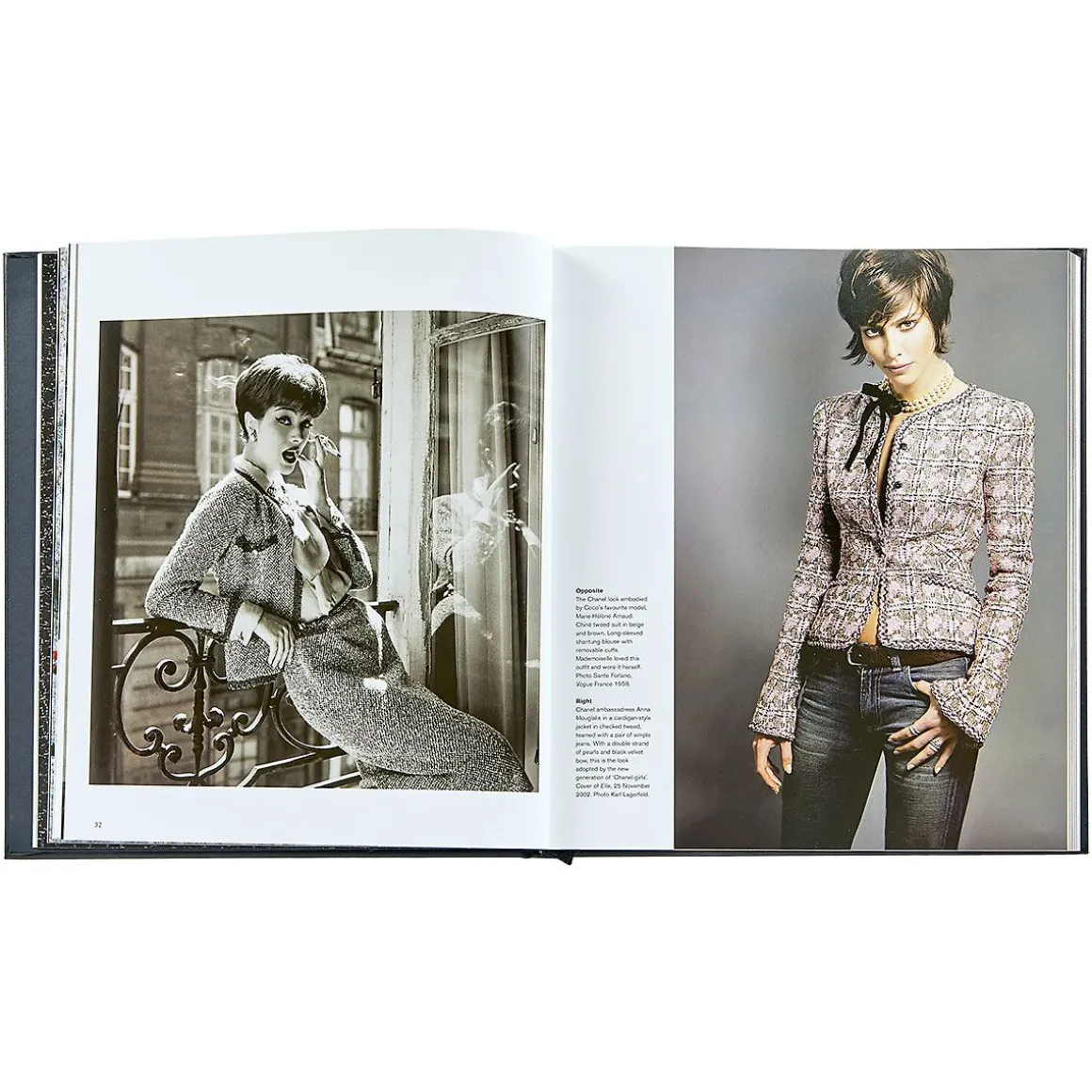 Chanel Collections and Creations Personalized Black Leather-Bound Book