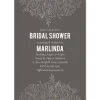 Charcoal Floral Personalized Invitations