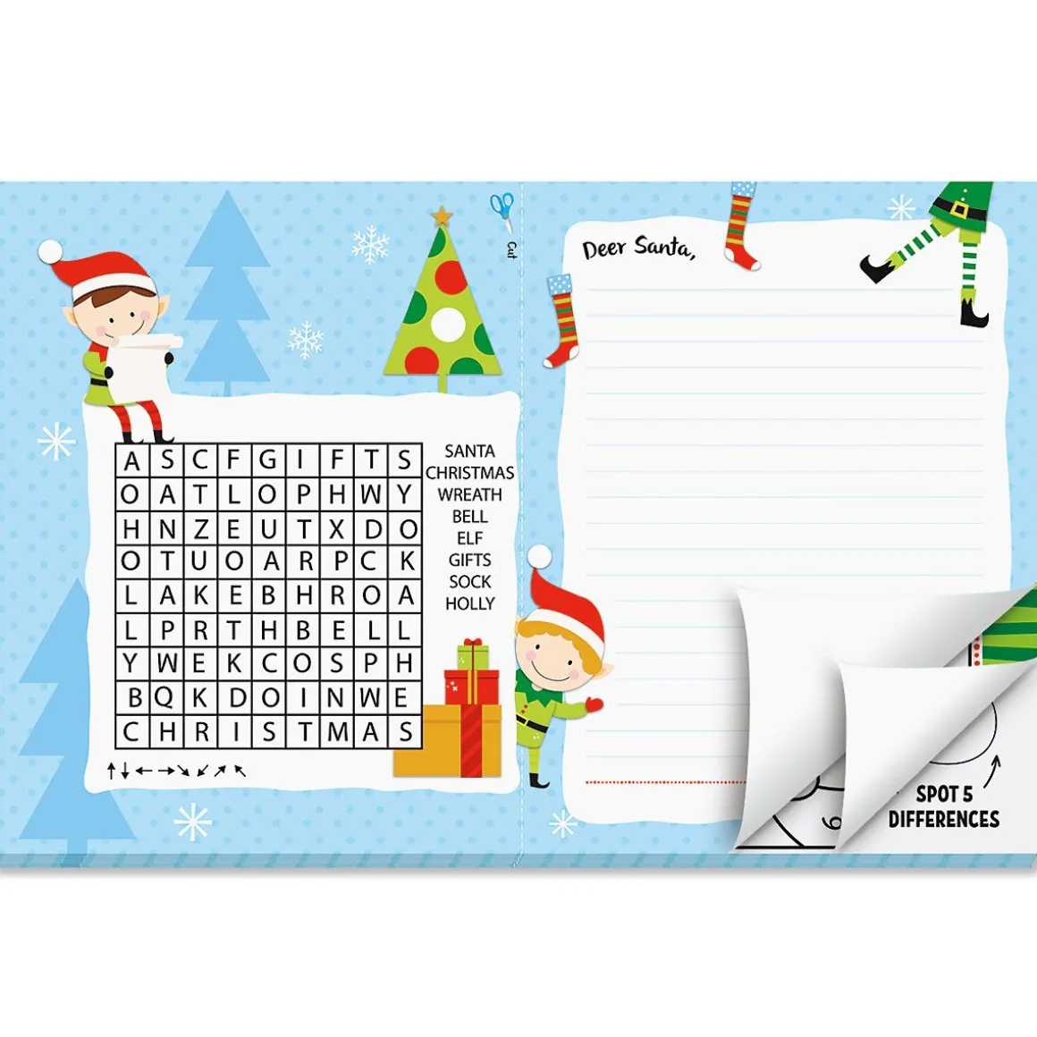 Christmas Activity Placemat Pad