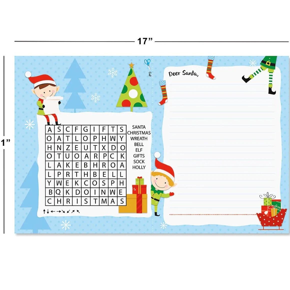 Christmas Activity Placemat Pad