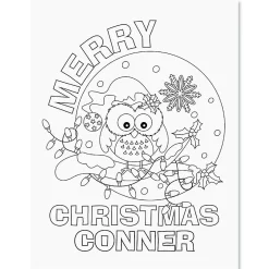 Christmas Color & Activity Personalized Book
