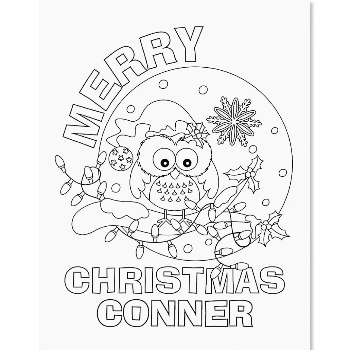 Christmas Color & Activity Personalized Book