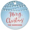 Christmas Lights Personalized Ornament Circle