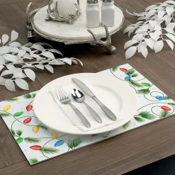 Christmas Lights Personalized Placemat Pad