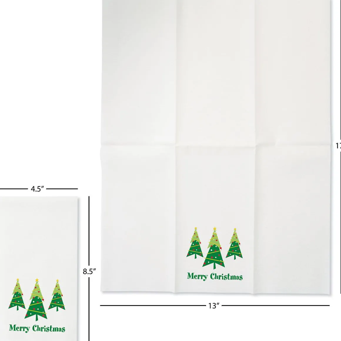 Christmas Tree Disposable Hand Towels