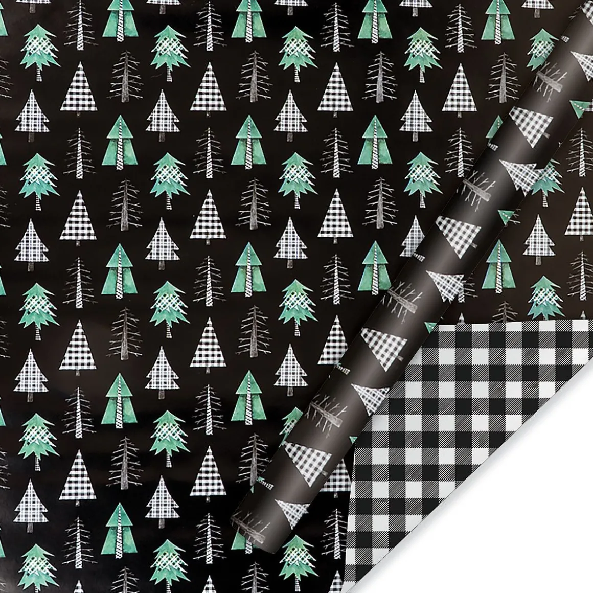 Christmas Tree Farm Double-Sided Jumbo Rolled Gift Wrap