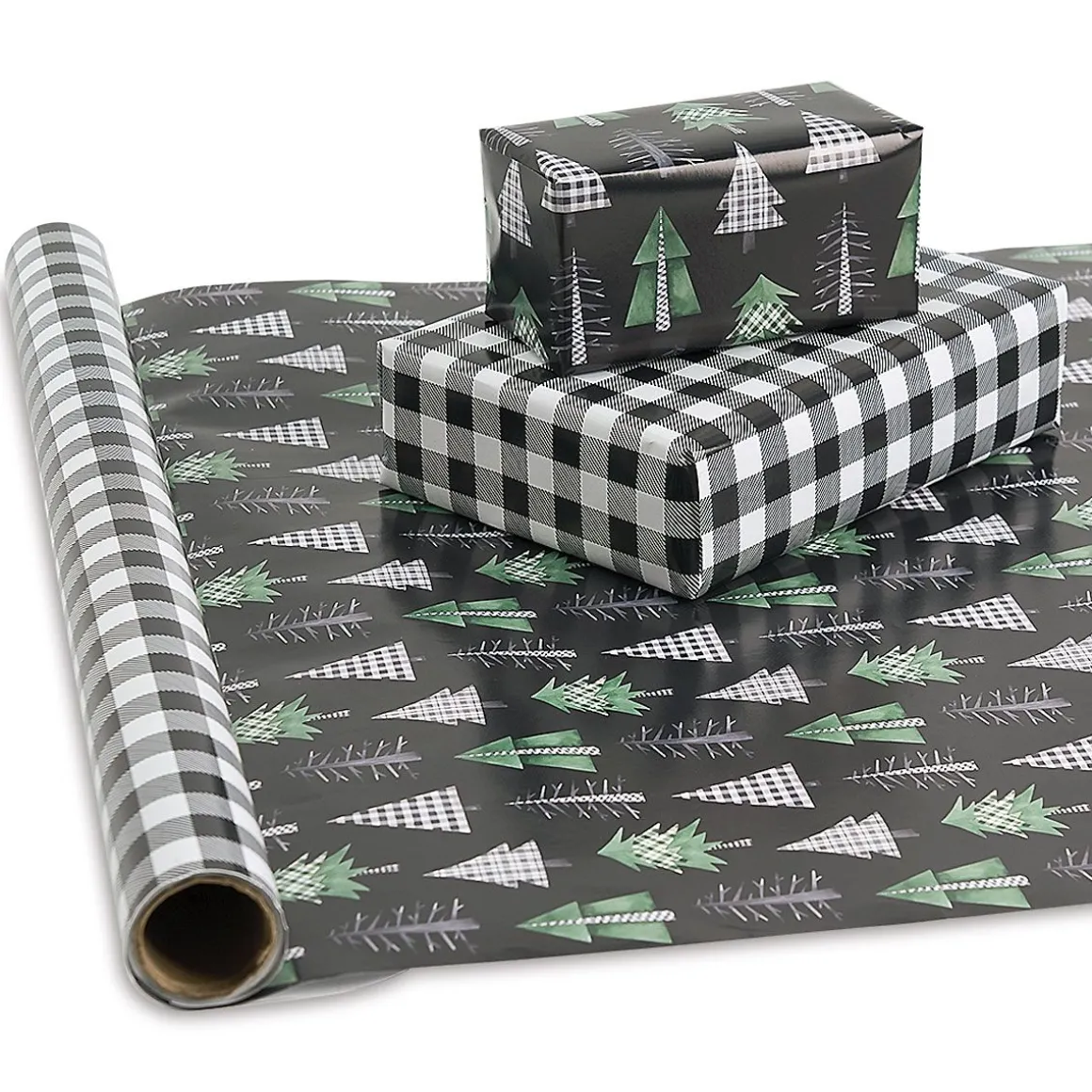 Christmas Tree Farm Double-Sided Jumbo Rolled Gift Wrap