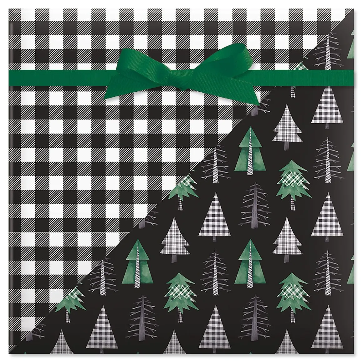 Christmas Tree Farm Double-Sided Jumbo Rolled Gift Wrap