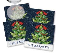 Christmas Tree Personalized Coasters