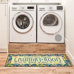 Clothespins Laundry Double-Width Personalized Doormat