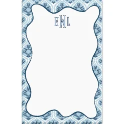 Coastal Damask Personalized Notepads