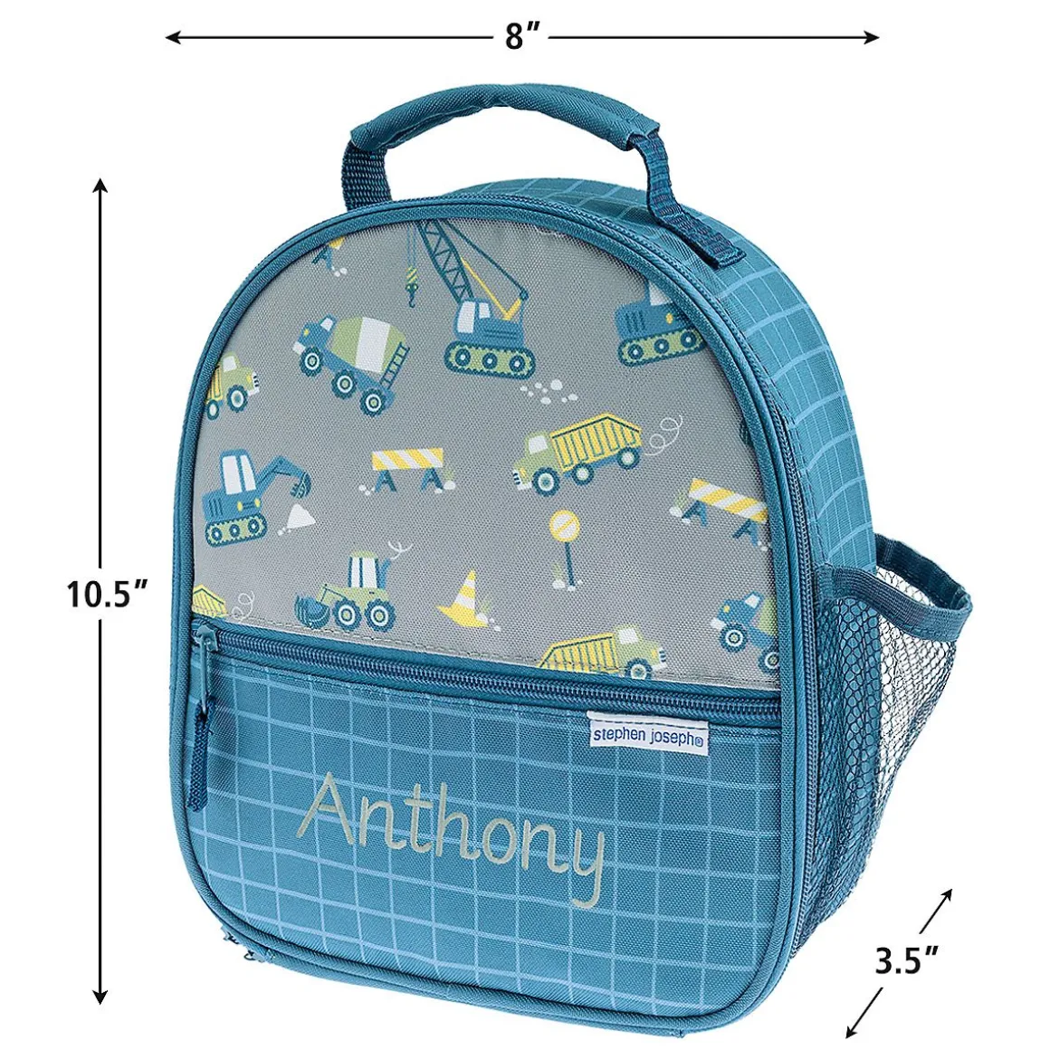 Construction Personalized Lunch Tote by Stephen Joseph®