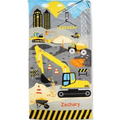 Construction Personalized Towel