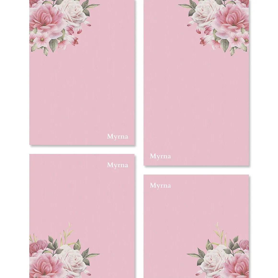 Corner Roses Notepads