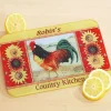Country Kitchen Personalized Glass Cutting Board