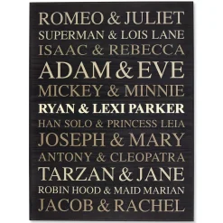Couples Personalized Wooden Plaque