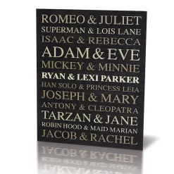 Couples Personalized Wooden Plaque