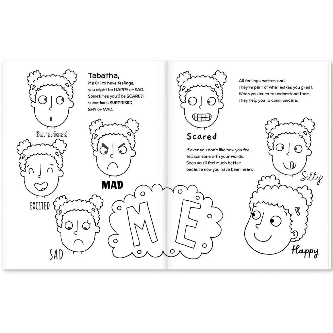 Crayola Color My Feelings Personalized Coloring Book Set