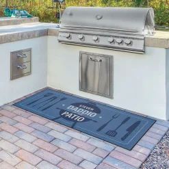 Daddio of the Patio Personalized Double Doormat
