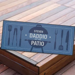 Daddio of the Patio Personalized Double Doormat