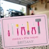 Daddy's Little Girl Helper Garage Personalized Doormat