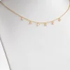 Dainty Name 14K Gold Over Sterling Choker Necklace