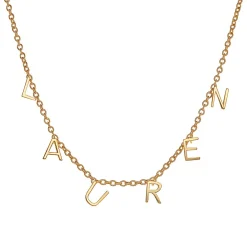 Dainty Name 14K Gold Over Sterling Choker Necklace