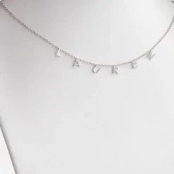 Dainty Name Sterling Silver Choker Necklace