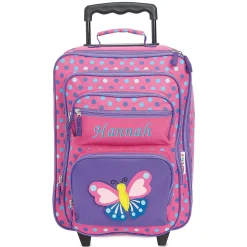 3-D Butterfly Personalized Rolling Luggage