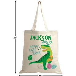 Dino Personalized Canvas Tote